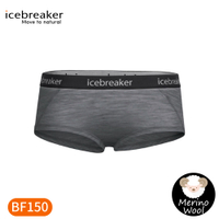 【Icebreaker 女 Sprite四角內褲BF150《灰》】IB103023/平口內褲/內著