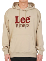 เสื้อฮู้ดดี้แบบสวมผู้ชาย คอลเลคชั่น Lee Riders สีเบจ