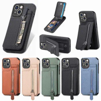 Vertical Case For VIVO iQOO 11 X90 X60 V25 Pro Y75 Y73S Y70S Y55 Y53S Y52T Y50 Y35 Y32 Y30G Y30 Y30I Wallet Flip Zipper Cover