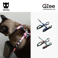 QZee 美國 Zeedog貓牽引繩胸背帶套裝Zeecat安全扣溜貓項圈貓胸背