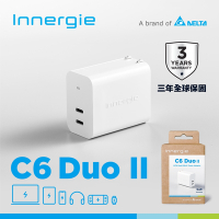台達 Innergie C6 Duo II 67W 雙孔USB-C /Type C 萬用充電器(折疊版)