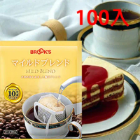 日本BROOK’S布魯克斯 醇郁綜合100入 (掛耳式濾泡黑咖啡)