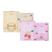 【韓國Jardin】OUR TEA系列-草莓奶茶+原味奶茶(10包/盒)