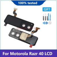 Original 1.5" Second External LCD For Motorola Razr 40 Display Touch Screen Digitizer Assembly For Moto Razr40 Small LCD Replace