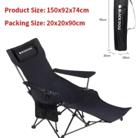 Naturehike BLACKDOG Folding Chair Recliner Adjustable Lounger for Camping Outdoor Fishing Beach Picn