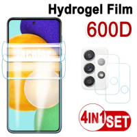4in 1 Hydrogel Film For Samsung Galaxy A52 A72 A52s A02s A32 A12 A22 A42 5G 4G Camera Lens A 52 52S 72 12 32 42 Screen Protector
