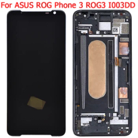 Original ROG Phone 3 ZS661KS Display LCD For Asus ROG Phone 3 ROG3 LCD Screen Display With Frame I003D Screen Parts