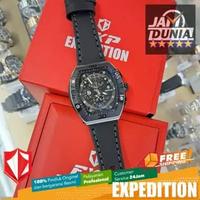 JAM TANGAN PRIA EXPEDITION ORIGINAL CHRONOGRAPH EXP 6800 EXF6800 EXF 6800 EXPEDITION 6800 BLACK LEAT