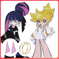 Panty &amp; Stocking with Garterbelt Stocking Panty Anarchy Cosplay Earrings Ear Clip Halloween Cosplay Costume Accessory