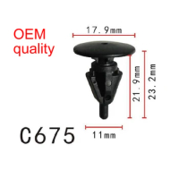 5/100/500 OEM Rocker Panel Clip for Toyota 75867-30110 Corolla 18x22mm 7586730110
