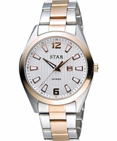 STAR時代錶 9T1602-231RG-W雙色摩登時尚腕錶/白面39mm｜樂天全館特惠中★指定刷卡回饋10%