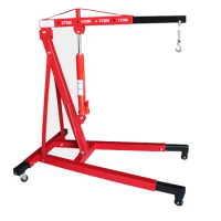 Heavy Duty Strong 2 Ton Folding Fixed Type Electric Folding Engine Crane 2T Shop Crane With Engine Stand