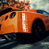 Sticker Aksesoris Mobil Liberty Walk Kanji