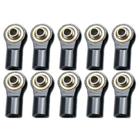 10PCS Metal M4 Link Tie Rod End Ball Joint for 1/10 RC CAR AXIAL SCX10-II 90046 90047 TRX-4 F350 Rc01