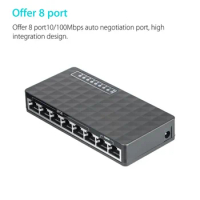 10/100 Mbps 8 Port Desktop Fast Ethernet LAN RJ45 Network Switch Hub Adapter Router for XBox for PS2 PS-3