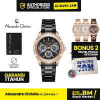 Jam Tangan Wanita Alexandre Christie AC 2644 BFB-1 Analog Stainless Steel Strap