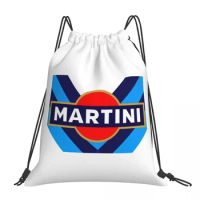 Martini Racing Backpacks Casual Portable Drawstring Bags Drawstring Bundle Pocket Sundries Bag Book Bags For Man Woman School