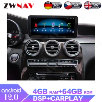 10.25 Inch Touch Screen For Mercedes Benz C GLC W205 Car Radio Multimedia Player Android Auto CarPlay GPS HeadUnit accessories