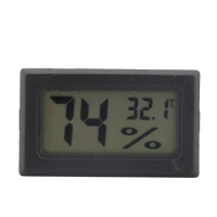 Electronic Hygrometer Cigar Humidity Device Portable Precise Test Temperature Hygrometer Cigar Accessories for Humidor