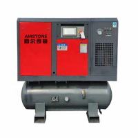 Integrated all-in one 16bar high pressure 22kw 30hp screw air compressor for laser cutting machine