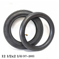 12 Inch 12 1/2X2 1/4(57-203)Tyre 12.5x2.125 Inner Tube and Outer Tire For Electric Scooter Wheelchair Elderly Walker Replacement