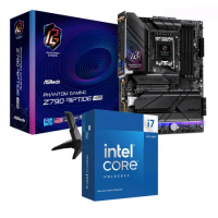 Intel 14代 I7-14700KF 處理器CPU + 華擎 Z790 RIPTIDE WIFI ATX INTEL