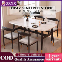 【Oryx】SINTERED STONE Table Dining Table Set/Luxury Ceramic Table Dining Set/Meja Makan Ceramic