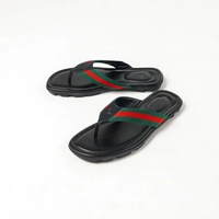 Sandal GUCCI STRIPE RED GREEN BLACK SANDAL 100% ORIGINAL 42