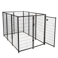 Hot Sale Large Outdoor Galvanized Steel Dog Fence House Wire Mesh Dog Cage Dog Run