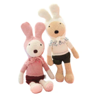 1pc Cute Le Sucre Rabbit Plush Doll Sweater Clothes Bunny Rabbits Stuffed Animals Toys for Girls Children Birthday Gifts