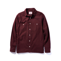 Retrodandy - " Chamois Shirt " - 酒紅 Burgundy