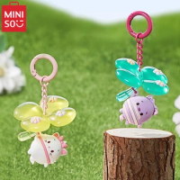 MINISO Disney Ufufy Flower Series Four-leaf Clover Blind Box Pendant Stitch School Bag Decorative Pendant Children's Toy Gift