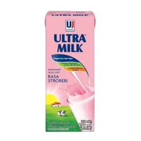 Ultra Milk Strawberry Susu UHT [250 mL]