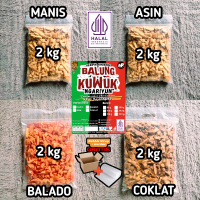 ( PAKET 2 KG ) BALUNG KUWUK NGARIYUN ANEKA RASA KHAS BOJONEGORO (Keripik Singkong)