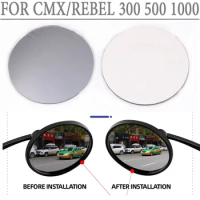 For HONDA Rebel 1100 500 300 CMX 1100 500 300 CMX1100 CMX500 Convex Mirror Mirror Glass Wide Angle Increase Rearview Mirror Lens