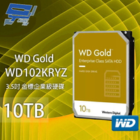 昌運監視器 WD Gold 10TB 3.5吋 金標 企業級硬碟 (WD102KRYZ)【APP下單4%點數回饋】