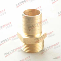 1" inch Male Barbs To 1" inch NPT Pipe Straight Brass Oil Hose Fitting Adapter