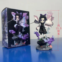 13CM Demon Slayer Figures Kochou Shinobu Action Figures Kimetsu No Yaiba Anime PVC Statue Model Collection Toys Gift