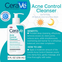 CeraVe Acne Control Cleanser 237ml For Acne-Prone Oily Skin