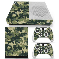 Camo For Xbox One S Skins Carbon Console Skin Decal Sticker + 2 Controller Skins For Xbox One S
