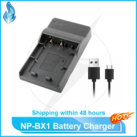 NP-BX1 Battery USB Charger for Sony Digital Cameras DSC-RX1 RX1R RX100 RX100 II WX300 WX500 H400 HX300 HX50 AS10 AS20 AS100 MV1
