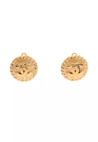 CHANEL 二奢 Pre-loved CHANEL coco mark earrings GP gold vintage