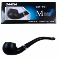 Classic Black Pipe Chimney Smoking Pipes Mouthpiece Herb Tobacco Pipe Cigar Gifts Narguile Gift Grinder Smoke
