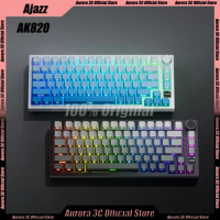 Ajazz AK820 Mechanical Keyboards Gaming Keyboard Bluetooth Wireless Keyboard Hot Swap Custom 3 Mode RGB BacklightGamer Keyboard