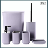 Bosca Living Bathroom Set 6 in 1 Piece / Bathroom Toiletry Set / Peralatan Mandi Set / Tong Sampah T