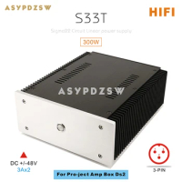 S33T HIFI Ultra low noise Linear power supply For Pro-ject Amp Box DS2 300W LPS Base on sigma22 circuit DC +/-48V/3A
