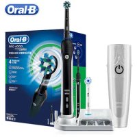 Oral B Pro4000 3D Sonic Electric Toothbrush Power Rechargeable LED Smart Timer Waterproof Soft Bristle Deep Clean Oral Hygiene
