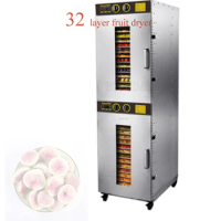 New Upgrade Commercial Food Dehydrator 32-layers Drying Fruit Machine Stainless Steel Intelligent Food Dryer 110/220v
