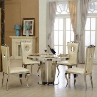 Modern Home Furniture Dining Room Table Marble Top Dining Table