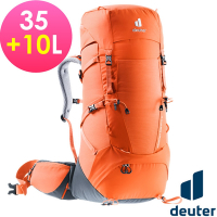 Deuter AIRCONTACT CORE 登山健行背包 35+10SL/底部睡袋夾層_橘